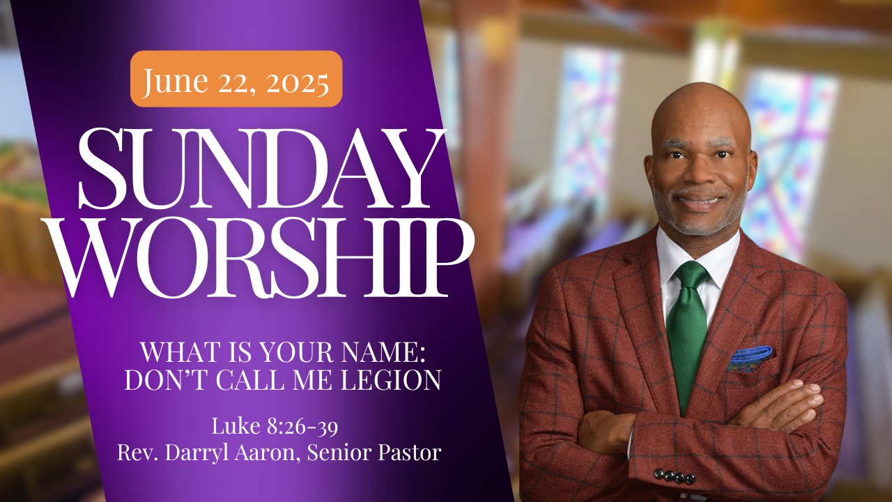 Rev Aaron and title of sermon